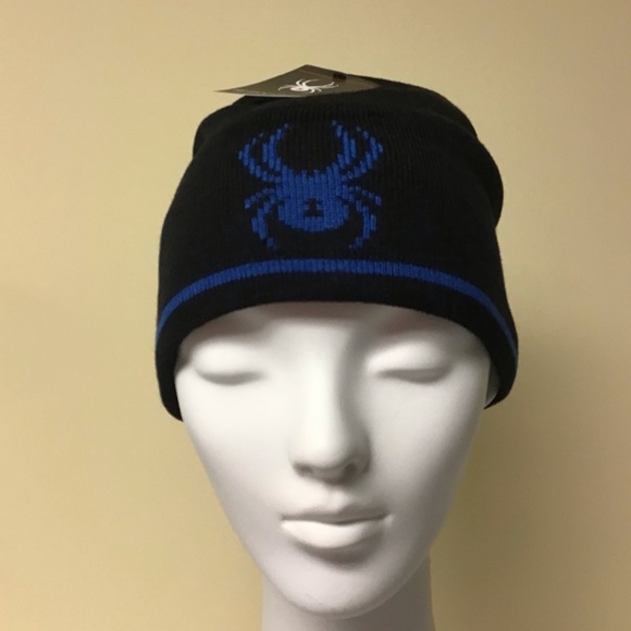 Spyder Jacquard Logo Stripe Beanie - Picture 3 of 11
